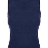 Regata Feminina Tricot Básica - Azul