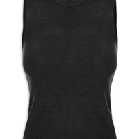 Regata Feminina Tricot Básica - Preto
