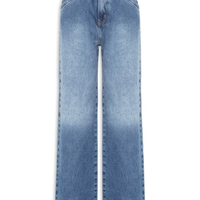 Calça Feminina Pantalona Jeans - Azul