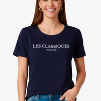 Blusa Feminina Manga Curta - Azul