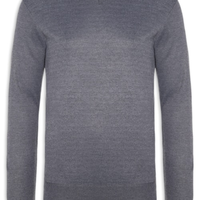 Suéter Masculino Gola V Casual - Cinza