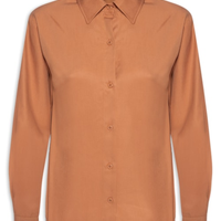 Camisa Feminina Oversized - Marrom