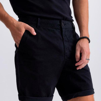 Bermuda Masculina Em Sarja - Preto