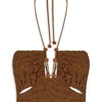 Top Melinda Detalhe - Marrom