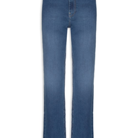 Calça Feminina Classic Straight RW Mid Blue - Azul