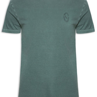 Camiseta Masculina Estampada Carimbo Peito - Verde