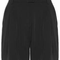 Short Feminino Alfaiataria Com Pregas - Preto