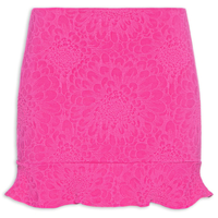 Saia Textura Flor - Rosa