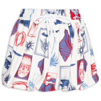 Saia Curta Balonê Moletom Tropical Vinta - Branco
