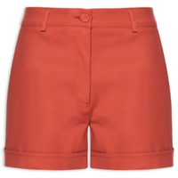 Short Alfaiataria Barra Virada - Vermelho