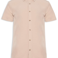 Camisa Masculina Básica - Bege