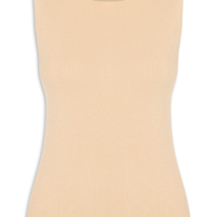 Regata Feminina Tricot Básica - Bege