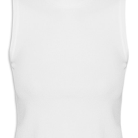 Regata Feminina Tricot Básica - Branco