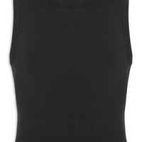 Regata Feminina Tricot Básica - Preto