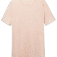 Blusa De Manga Curta Em Linho The Pure Linen - Rosa