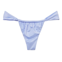Calcinha De Biquíni Brasileira Shiny Satin - Azul