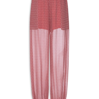 Calça Feminina Georgete Paisley - Rosa