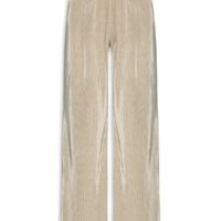 Calça Feminina Pantalona Plissada - Bege