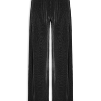 Calça Feminina Pantalona Plissada - Preto