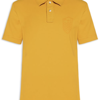 Polo Masculina Manga Curta Stone Colors - Amarelo