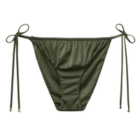 Calcinha De Biquíni Shiny Satin - Verde