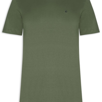 Camiseta Masculina Manga Curta Gola Careca M/M Logo - Verde