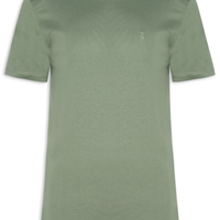 Camiseta Masculina Gola Careca Em Algodão Pima - Verde