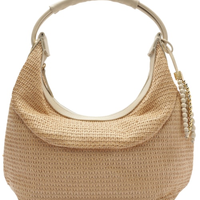 Bolsa Feminina Tiracolo Couro Média Dobrável - Bege