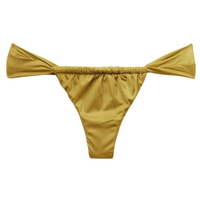 Calcinha De Biquíni Brasileira Shiny Satin - Verde