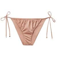 Calcinha De Biquíni Shiny Satin - Rosa