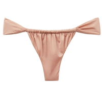 Calcinha De Biquíni Brasileira Shiny Satin - Rosa