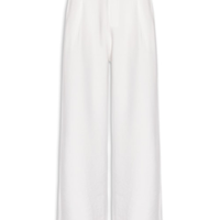 Calça Feminina Slim Com Pregas - Off White