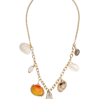 Colar Feminino Conchas Marés - Dourado