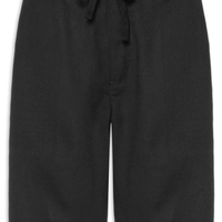 Bermuda Masculina Linho Com Cordão - Preto