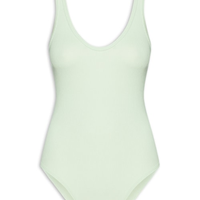 Body Comfy Sem Costura Decote U - Verde