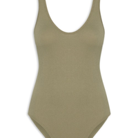 Body Comfy Sem Costura Decote U - Verde