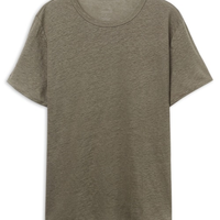 Blusa De Manga Curta Em Linho The Pure Linen - Verde