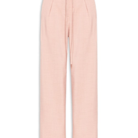 Calça Feminina Reta Com Amarração - Rosa