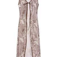 Blusa Feminina Alongada Com Abertura - Marrom