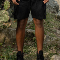 Bermuda Masculina Em Sarja - Preto