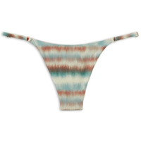 Calcinha De Biquíni Fio Dental Glittery Tie-Dye - Azul
