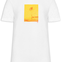 Camiseta Masculina Manga Curta Gola Careca Rough Rio Postcard Slim - Branco