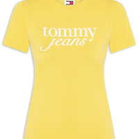 Camiseta Feminina Slim Essential Logo Tee Ext - Amarelo