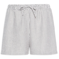 Short Feminino Listrado - Preto
