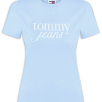 ?Camiseta Feminina Slim Essential Logo Tee Ext - Azul