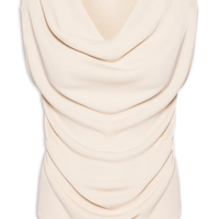 Blusa Feminina Decote Degagê Em Tricot - Bege