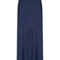 Saia Feminina Longa Evasê - Azul