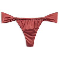 Calcinha De Biquíni Brasileira Shiny Satin - Laranja