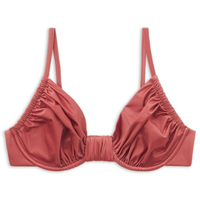 Parte De Cima De Biquíni Balconette Shiny Satin - Laranja