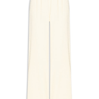 Calça Feminina Pantalona Texturizada - Amarelo